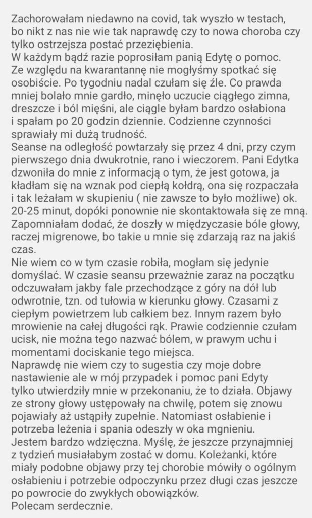 bioenergoterapia i opinie